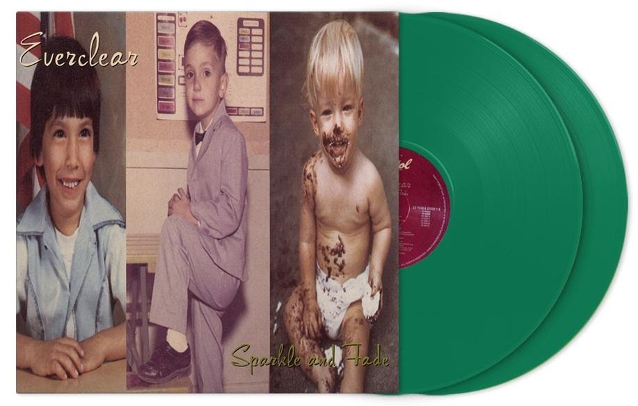Green vinyl with vinyl cover for Sparkle and Fade 30th Anniversary Edition